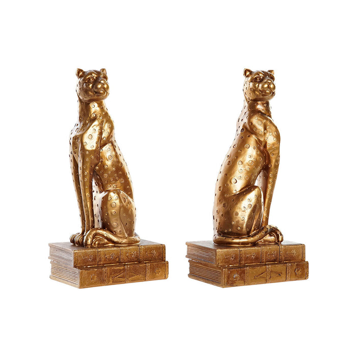 Zarážka DKD Home Decor Leopard Rășină Colonial (16 x 11 x 33 cm)