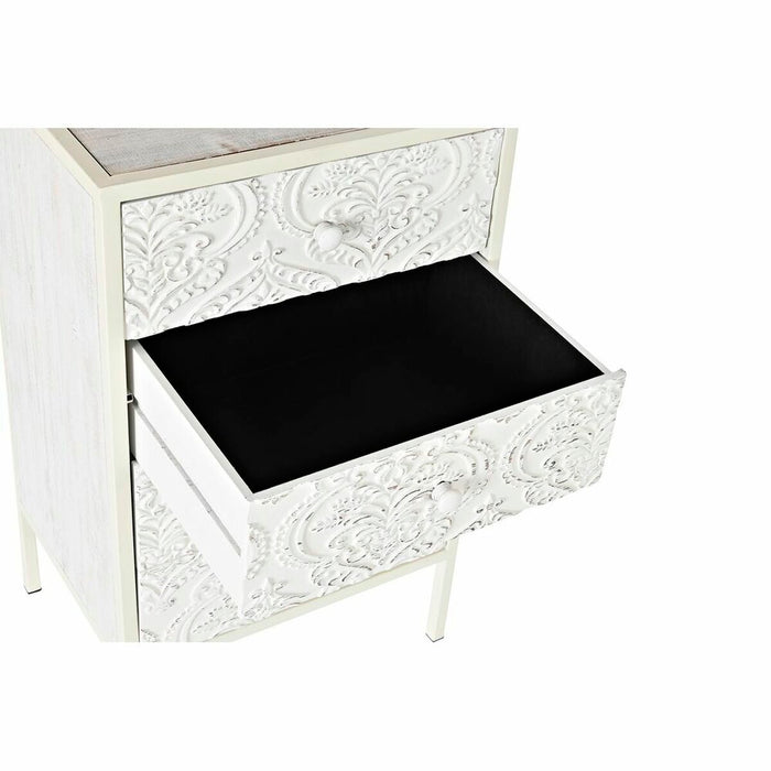 Dulap cu Sertare DKD Home Decor Brad MDF Alb Arab (45 x 34 x 78 cm)
