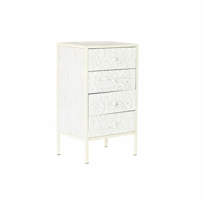 Dulap cu Sertare DKD Home Decor Brad MDF Alb Arab (45 x 34 x 78 cm)