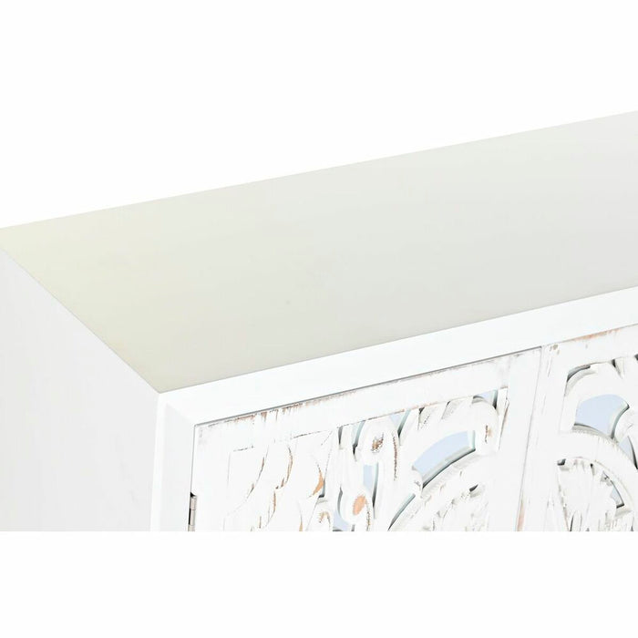 Servantă DKD Home Decor Alb Oglindă Brad MDF (80 x 35 x 102 cm)