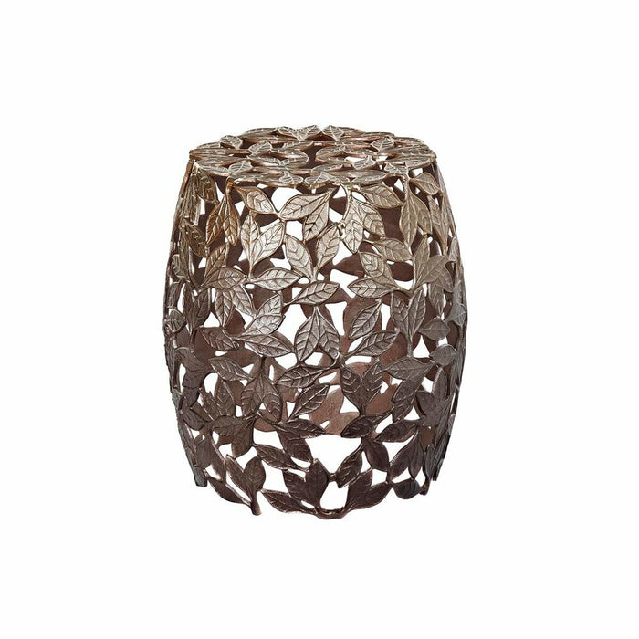 Masa laterală DKD Home Decor Cupru Aluminiu Frunza a unei plante (40 x 40 x 45 cm)