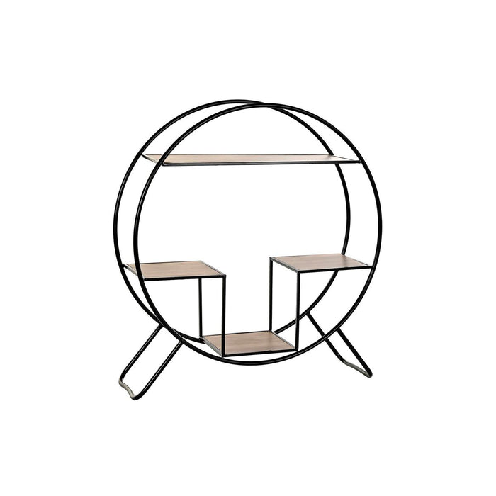 Raft DKD Home Decor Negru Gri deschis Metal Brad 90 x 30 x 100 cm (1)
