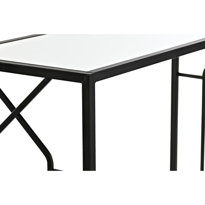 Consolă DKD Home Decor Negru Metal Geam 82 x 32 x 76 cm