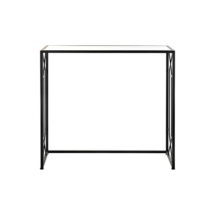 Consolă DKD Home Decor Negru Metal Geam 82 x 32 x 76 cm