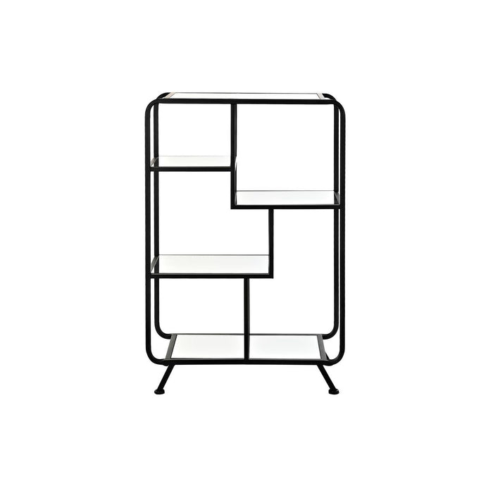 Raft DKD Home Decor Negru Metal Geam 60 x 28 x 93 cm (1)