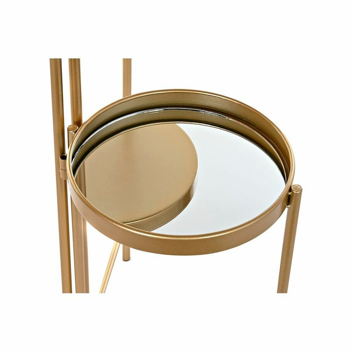 Rafturi DKD Home Decor Auriu* Metal Oglindă 49,5 x 49,5 x 80 cm