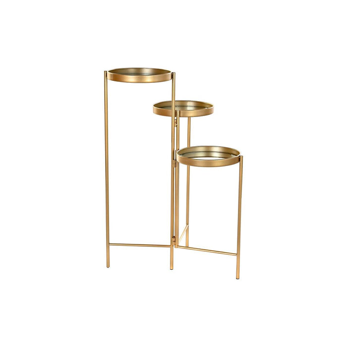 Rafturi DKD Home Decor Auriu* Metal Oglindă 49,5 x 49,5 x 80 cm