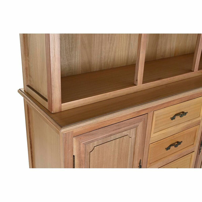 Dulap DKD Home Decor Natural 124,5 x 39 x 201,8 cm Brad Aluminiu Lemn MDF