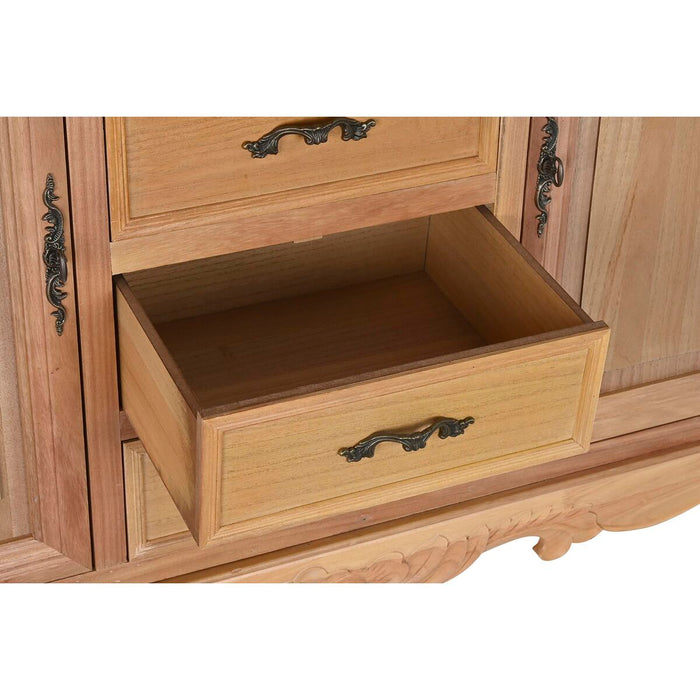 Dulap DKD Home Decor Natural 124,5 x 39 x 201,8 cm Brad Aluminiu Lemn MDF