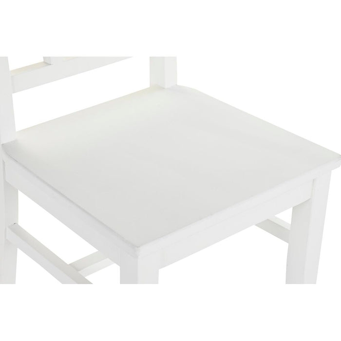 Scaun de Sufragerie DKD Home Decor 43 x 43 x 99,5 cm Alb