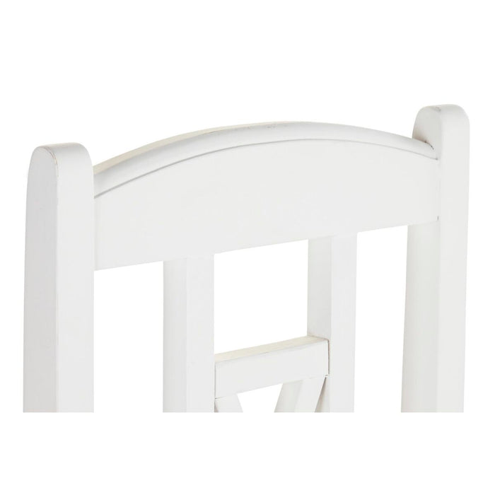 Scaun de Sufragerie DKD Home Decor 43 x 43 x 99,5 cm Alb