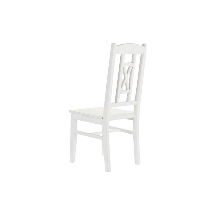 Scaun de Sufragerie DKD Home Decor 43 x 43 x 99,5 cm Alb