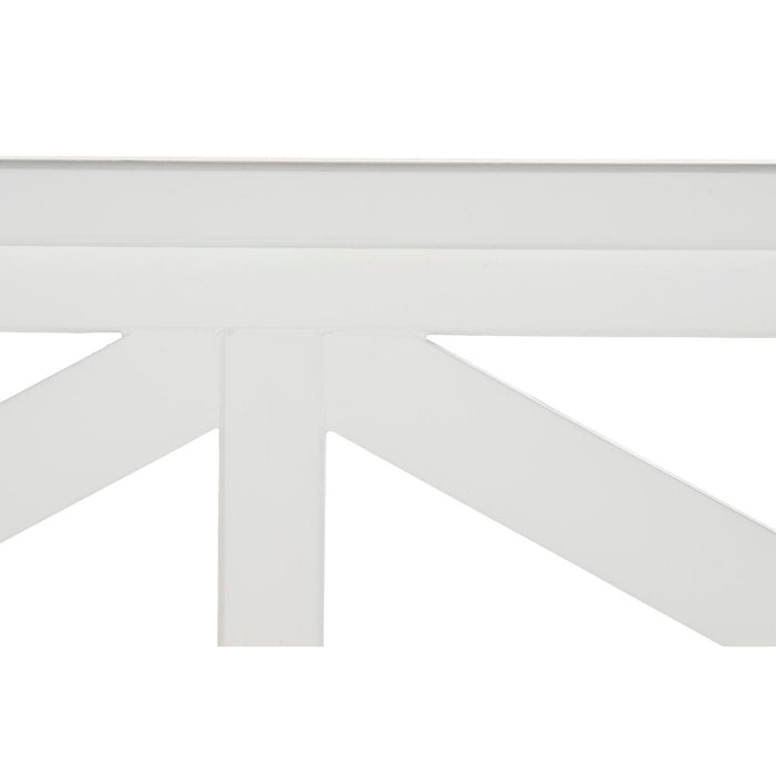 Tăblie de Pat DKD Home Decor 180 x 6 x 120 cm Albastru Lemn Alb