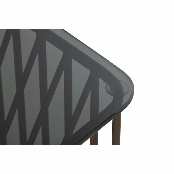 Set de 2 Măsuțe DKD Home Decor Negru Cupru 52 x 52 x 44 cm