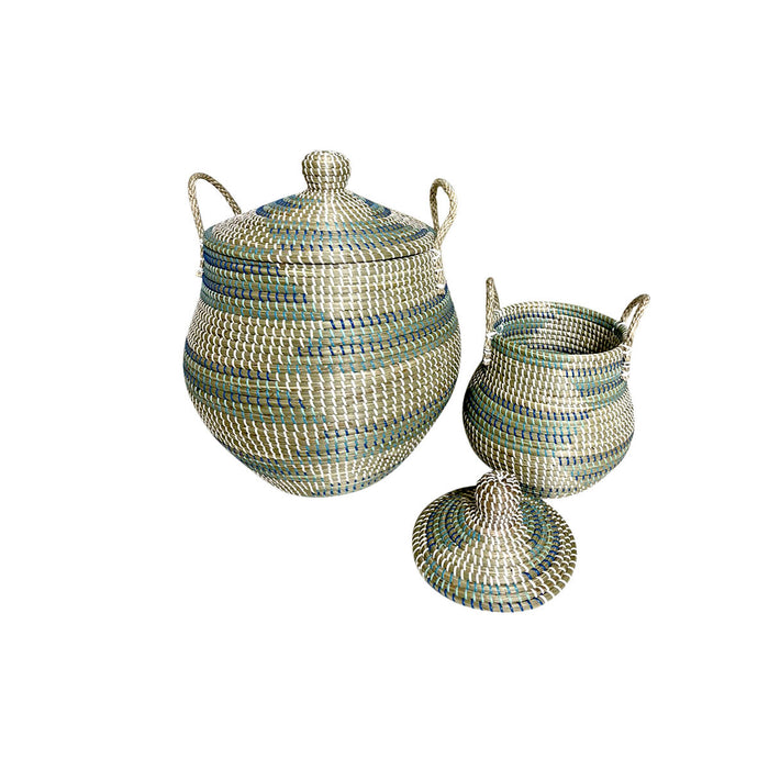Set de Coșuri DKD Home Decor Tropical (46 x 46 x 56 cm)