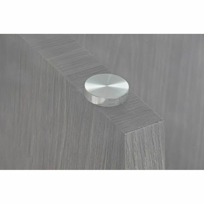 Masă de Sufragerie DKD Home Decor Geam Gri Metal Transparent 160 x 90 x 75 cm 30 x 40 cm Lemn MDF