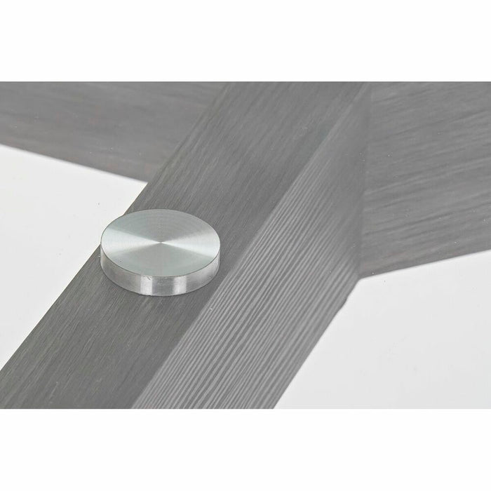 Masă de Sufragerie DKD Home Decor Geam Gri Transparent Lemn MDF (160 x 90 x 75 cm)