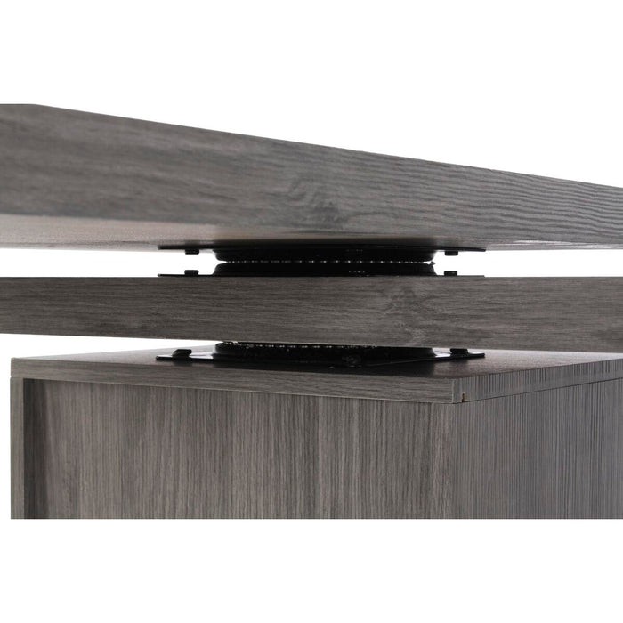 Birou DKD Home Decor Natural Gri Metal MDF (150 x 120 x 75 cm)