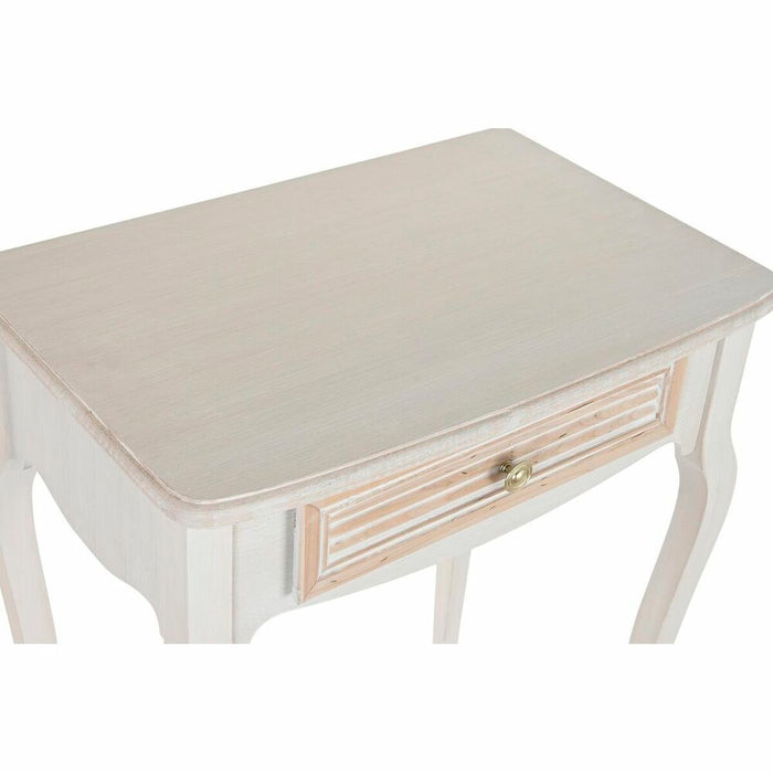 Consolă DKD Home Decor 60 x 40 x 72,5 cm Natural Lemn Alb Lemn MDF