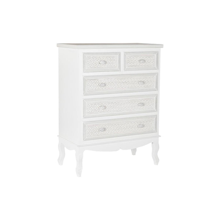 Comodă DKD Home Decor Bej Lemn Alb Lemn MDF (80 x 40 x 105 cm)