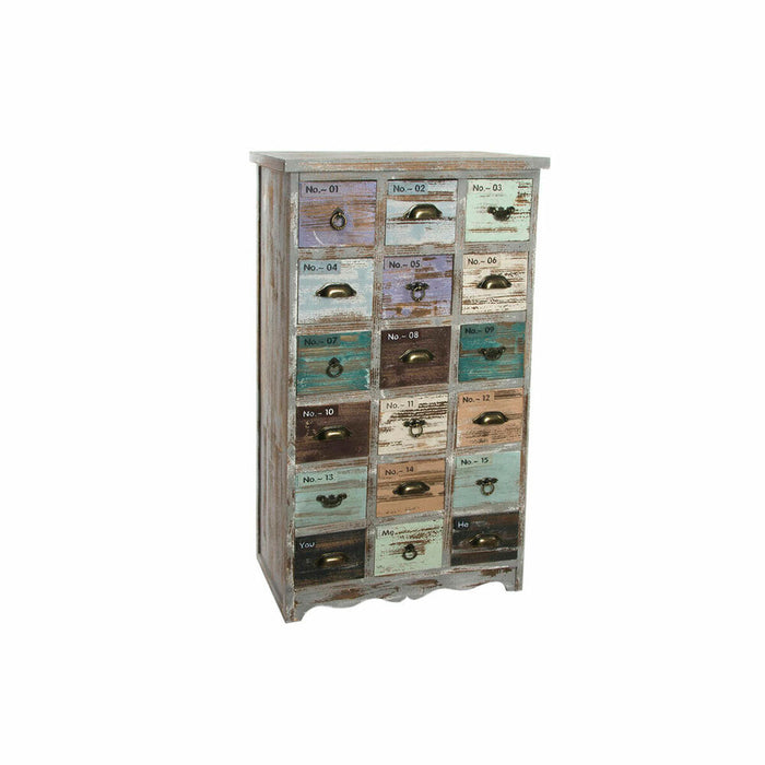 Dulap cu Sertare DKD Home Decor Multicolor Lemn Cottage 67 x 38 x 119 cm