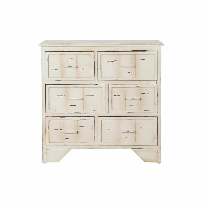 Dulap cu Sertare DKD Home Decor Alb Multicolor Lemn Metal Lemn MDF 30 x 40 cm 76 x 35 x 74 cm