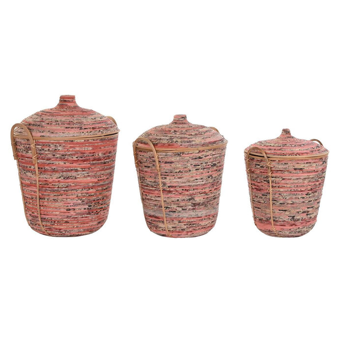 Set de Coșuri DKD Home Decor Ratan (51 x 51 x 67 cm)