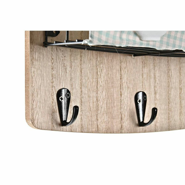 Cuier de perete DKD Home Decor Lemn Metal 23 x 9 x 36 cm