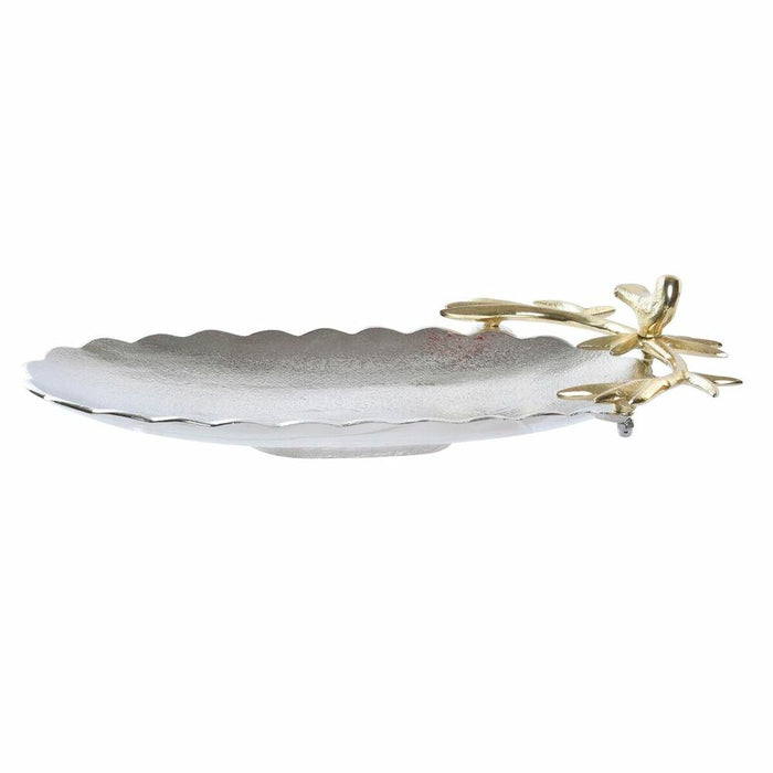 Decorațiune pentru Centrul Mesei DKD Home Decor Auriu* Argintiu Pasăre 45 x 23 x 11 cm