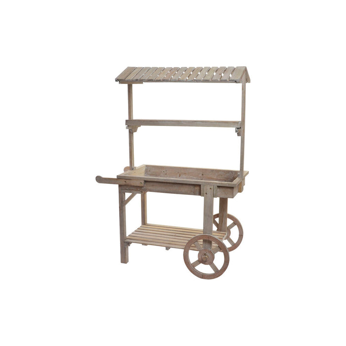 Cărucior pentru grădină DKD Home Decor Maro Deschis 95 x 44 x 130 cm
