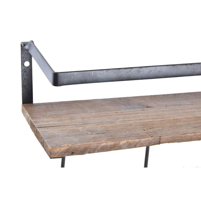 Rafturi DKD Home Decor Cuier de perete Lemn MDF 61 x 14 x 19,5 cm Metal