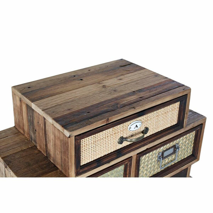 Dulap cu Sertare DKD Home Decor Natural Brad Lemn MDF Modern Vintage 70 x 33,5 x 111 cm
