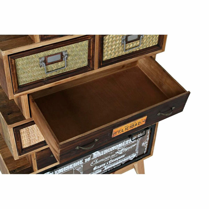 Dulap cu Sertare DKD Home Decor Natural Brad Lemn MDF Modern Vintage 70 x 33,5 x 111 cm