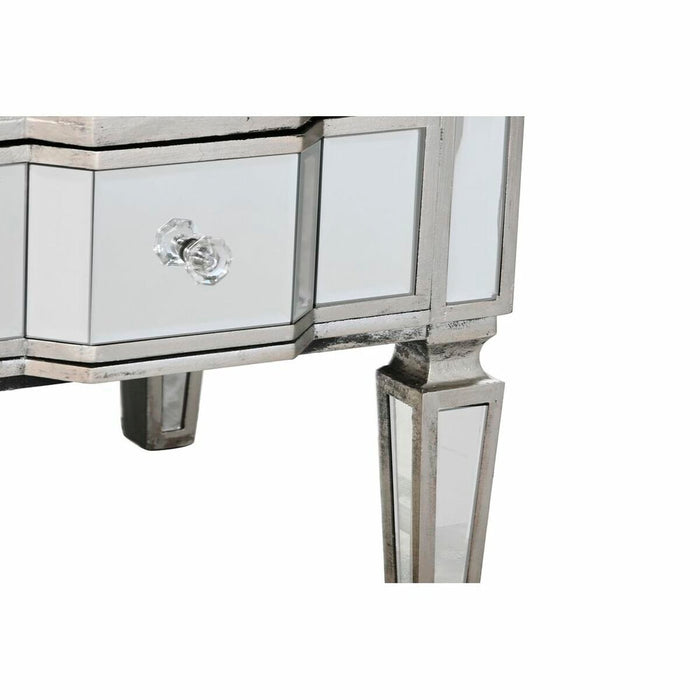 Mobilă TV DKD Home Decor Argintiu Oglindă MDF (112 x 50 x 45 cm)