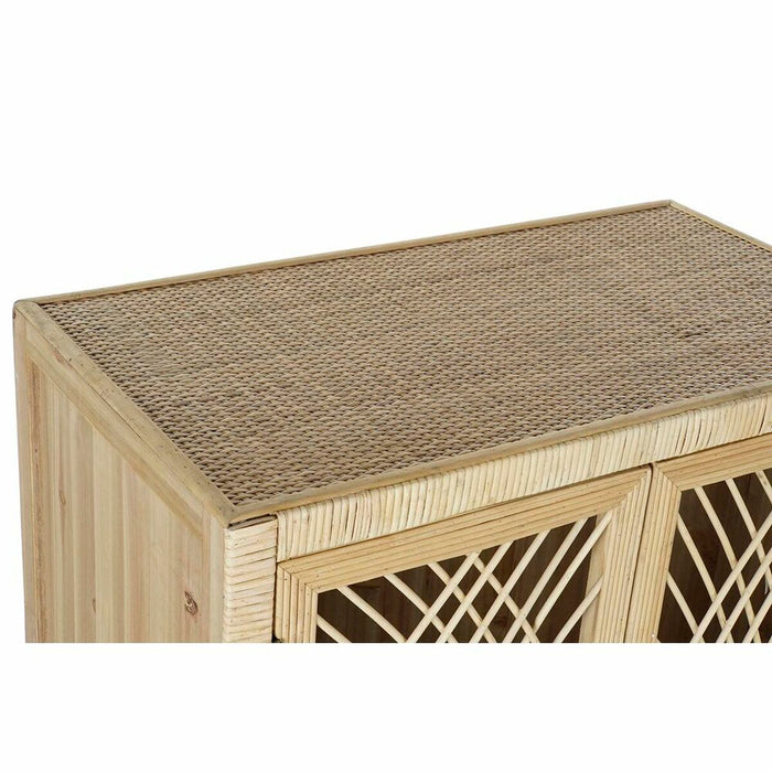 Dulap cu Sertare DKD Home Decor Natural Maro Ratan (61 x 34 x 108 cm) (61,5 x 35 x 109 cm)