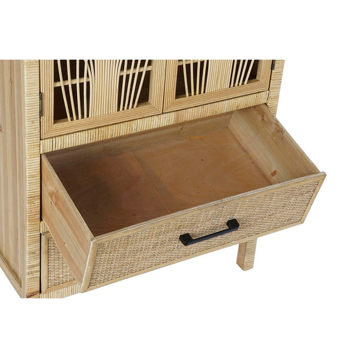 Dulap cu Sertare DKD Home Decor Natural Maro Ratan (61 x 34 x 108 cm) (61,5 x 35 x 109 cm)
