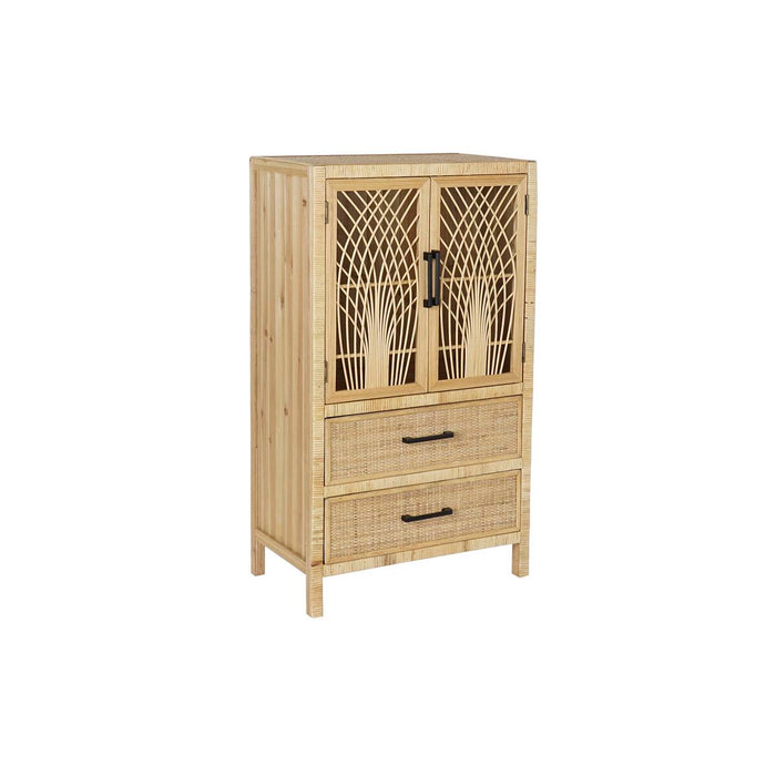 Dulap cu Sertare DKD Home Decor Natural Maro Ratan (61 x 34 x 108 cm) (61,5 x 35 x 109 cm)