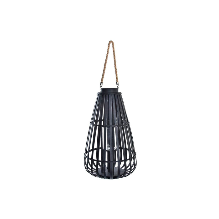 Lucerna DKD Home Decor 35 x 35 x 60 cm Geam Negru Bambus Tropical
