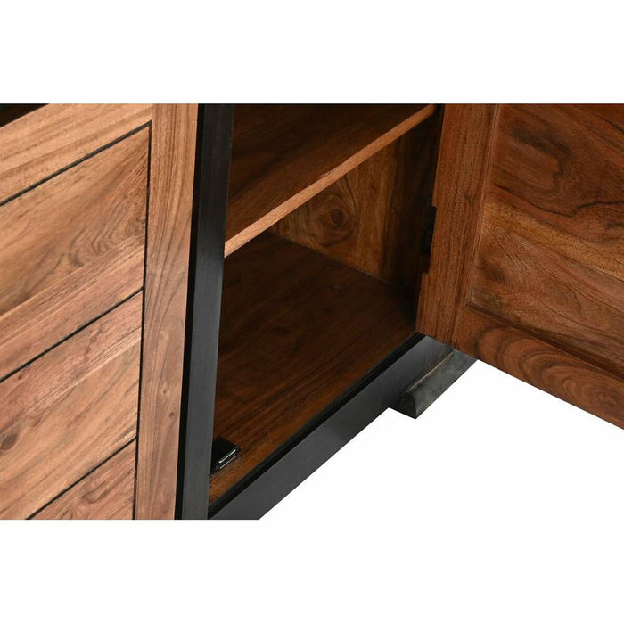 Servantă DKD Home Decor Negru Natural Salcâm