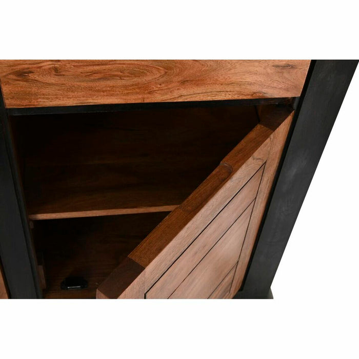 Servantă DKD Home Decor Negru Natural Salcâm