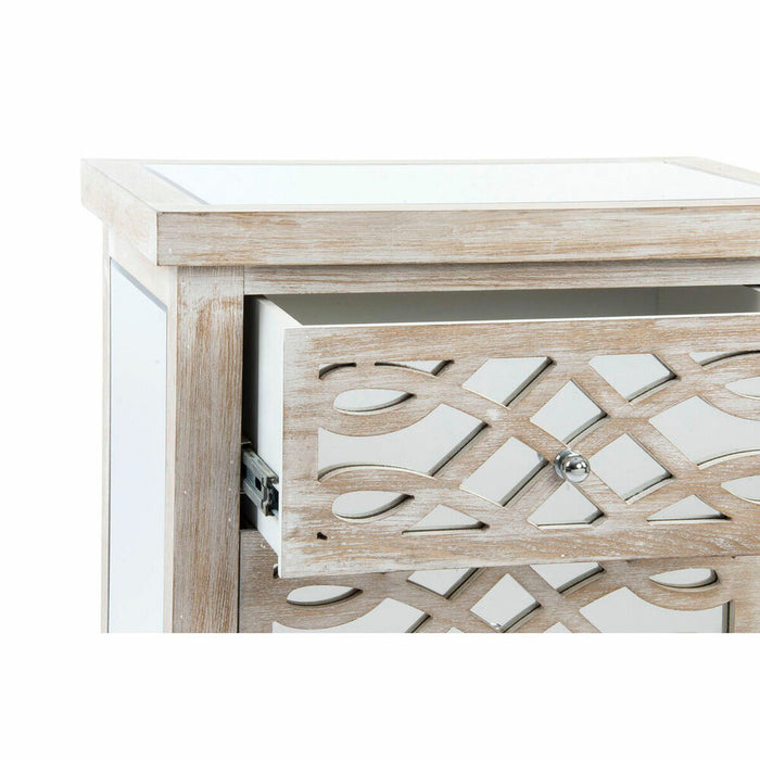 Dulap cu Sertare DKD Home Decor Lemn Oglindă Romantic 56 x 38 x 75 cm