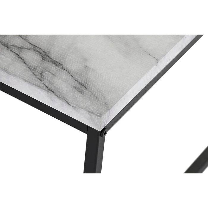 Masa de Cafea DKD Home Decor Alb Negru Metal Lemn MDF 110 x 60 x 34 cm