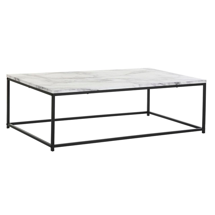 Masa de Cafea DKD Home Decor Alb Negru Metal Lemn MDF 110 x 60 x 34 cm