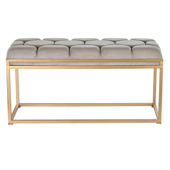 Banchetă DKD Home Decor   Bej Metal 100 x 40 x 50 cm