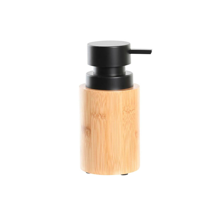 Dozator de Săpun DKD Home Decor Negru Natural Bambus polipropilenă