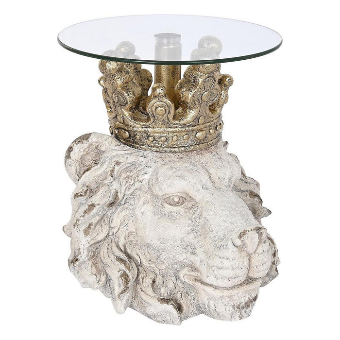 Masa laterală DKD Home Decor Leu Fibră de Sticlă 45 x 44 x 47,5 cm