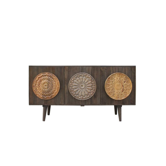 Servantă DKD Home Decor 160 x 40 x 85 cm Gri Maro Maro închis Lemn de mango 160 x 45 x 85 cm