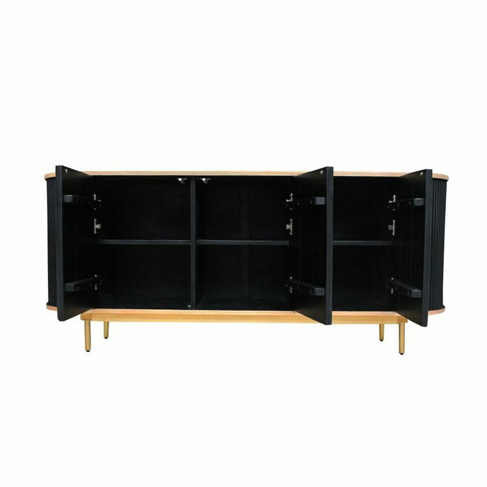 Servantă DKD Home Decor 177 x 45 x 75 cm Natural Negru Dub Lemn de mango