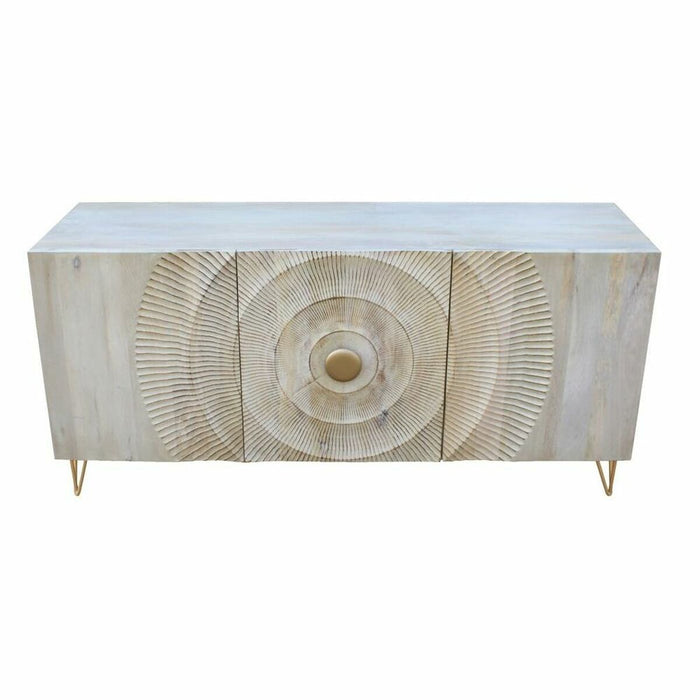 Servantă DKD Home Decor 160 x 45 x 75 cm Auriu* Metal Alb Lemn de mango