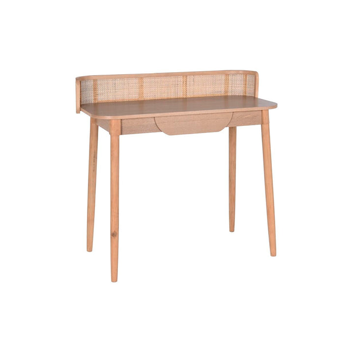 Birou DKD Home Decor Natural Ratan Lemn de paulownia (100 x 45 x 92 cm)